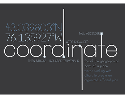 Coordinate: Geo Sans-Serif Font