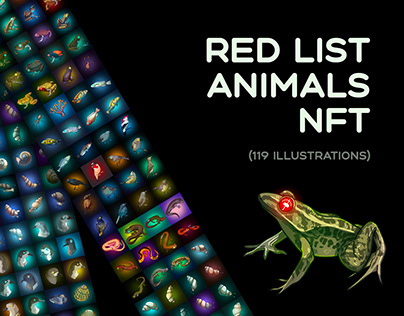 ANIMALS RED LIST NFT ILLUSTRATIONS