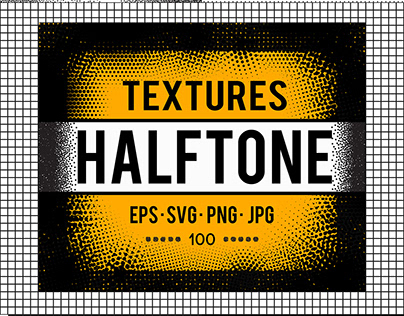 100 Vector Halftone Textures