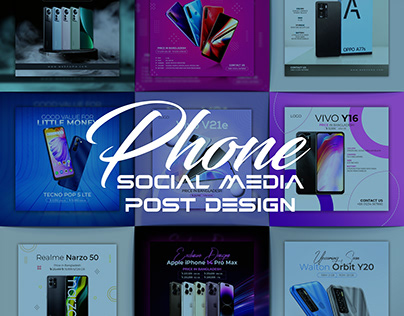 Phone social media post design
