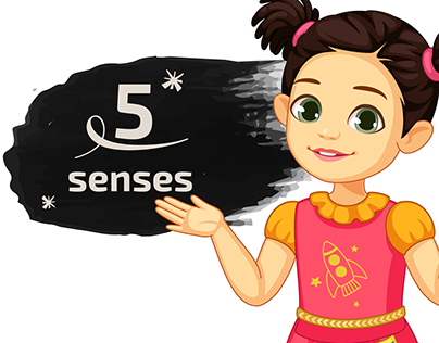 5 senses infographics