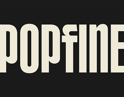POPFINE Display Font