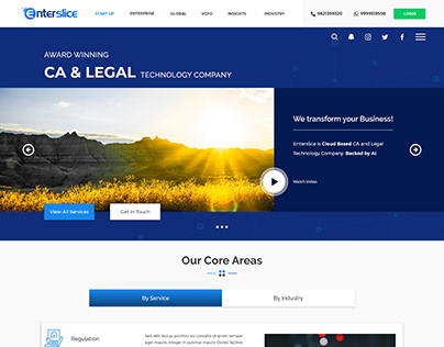 Enterslice - Website UI Design
