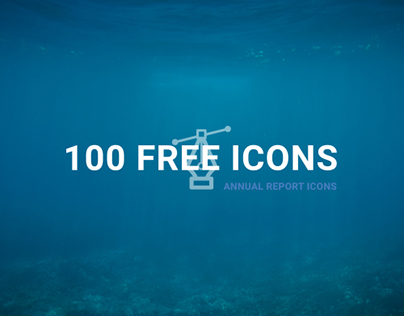100 Annual Report Icons