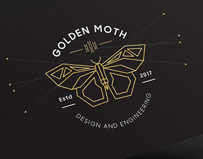 Golden Moth Logo Design