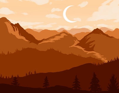 Colorado Mountains - Digital Painting