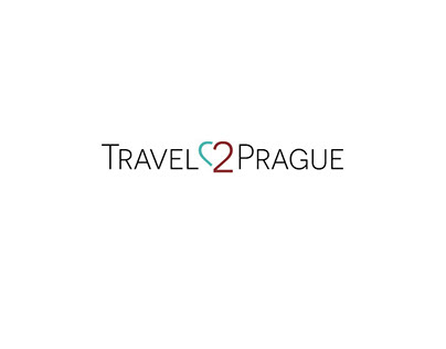 Travel 2 Prague travel agency logo design