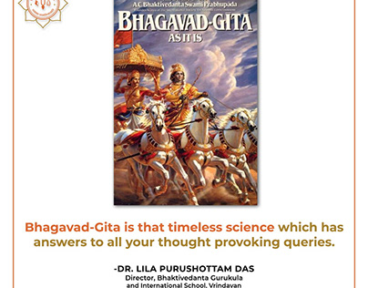 Bhagavad Gita is a timeless science