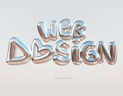 3-D balloon Web Design