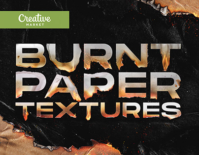Torn and burned paper textures