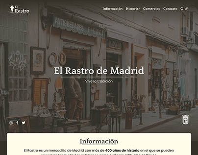 Rediseño Web Homepage Elrastro.org