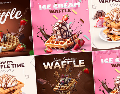 Waffle food Advertising | Social Media