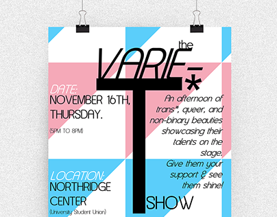 Varie-T* Show Event Flyer