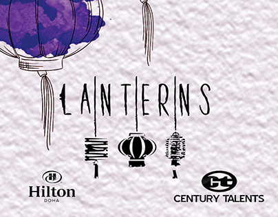 menu card for lanterns Hilton Qatar