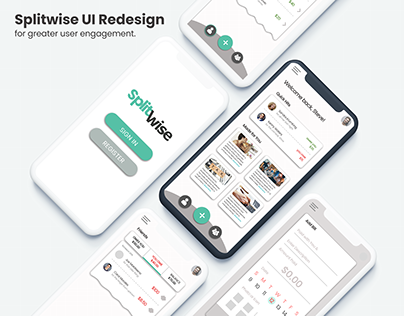 Splitwise UI Redesign and Advertisements