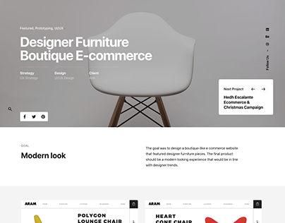 Designer Furniture Boutique E-Commerce