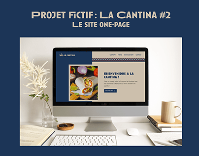 La Cantina : le site one-page