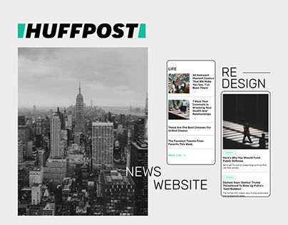 HUFFPOST — news website redesign