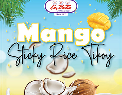 Mango Sticky Rice Tikoy Packaging Design Study