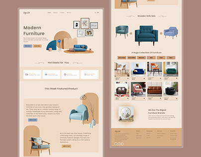 Mordern Furniture WebSite Design