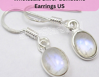 Wholesale Silver Gemstone Earrings US