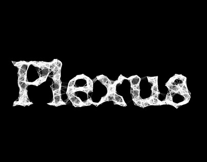 Plexus particle text animation