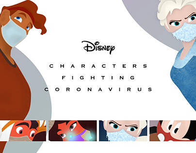 Disney Characters Fighting Coronavirus