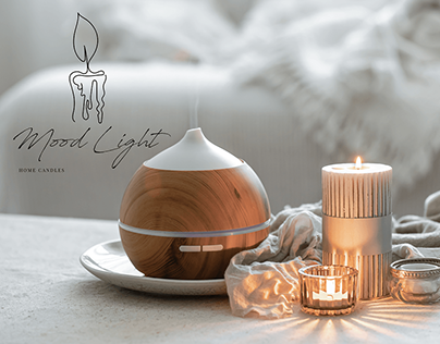 Logotype, brandbook and package for home candles