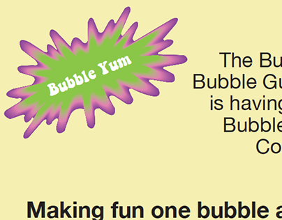 Bubble Yum Newspaper Ad and Billboard