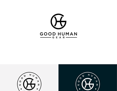 GH letter logo design