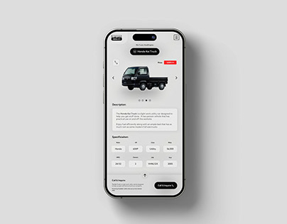 Car Importer Mobile Website Design - Free Figma