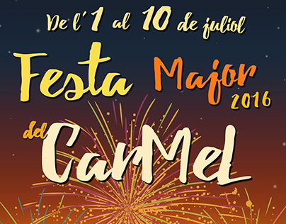 Poster Festa Major del Carmel (2016)