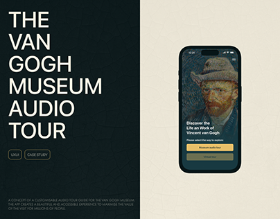 Van Gogh Museum Audio Tour App Concept UX UI Case Study