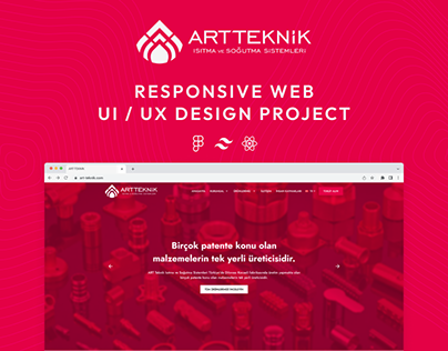 Art Teknik Responsive Web UI/UX Design Project