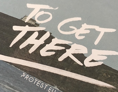 'To Get There' logo (protest ad campaign)