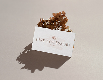Pink Accesory branding identify