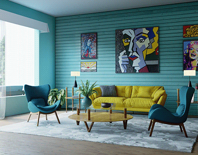 50's Style Livingroom