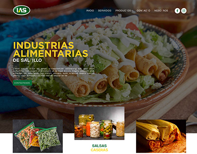 Página Web Industrias Alimentarias de Saltillo