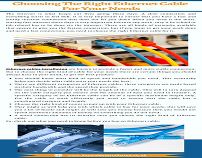 Choosing The Right Ethernet Cable For Your Needs