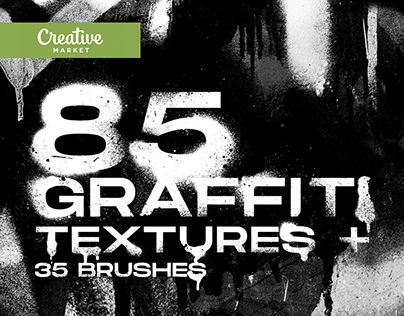 85 Graffiti textures + Procreate brushes