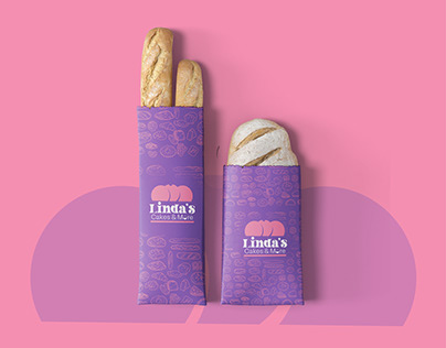 linda's cakes and more, brand identity