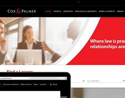 Cox And Palmer Website Design