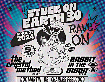 Stuck On Earth 30 Poster Design
