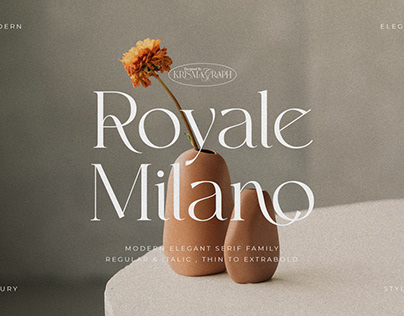 Royale Milano | Modern Serif Family