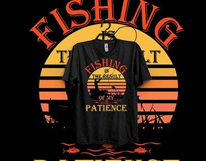 Retro Vintage Fishing T-Shirt Design