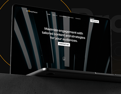 Prometheus Digital Studio Website (UI/UX Project)