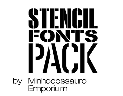 Stencil Fonts Pack