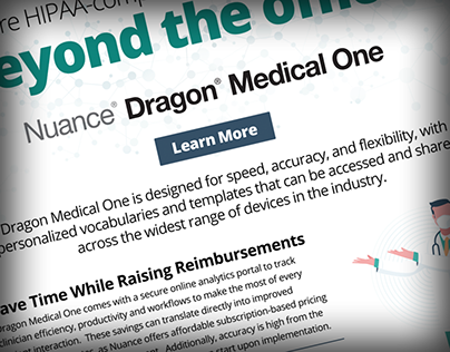 Dragon Medical One Landing Page