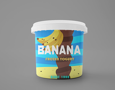 Frozen yogurt package design