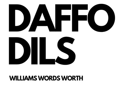 Daffodils by William Wordsworth ( A visual poem )